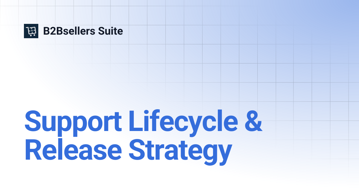 Support Lifecycle & Release Strategy | Version 2 (Shopware 6.5 ...